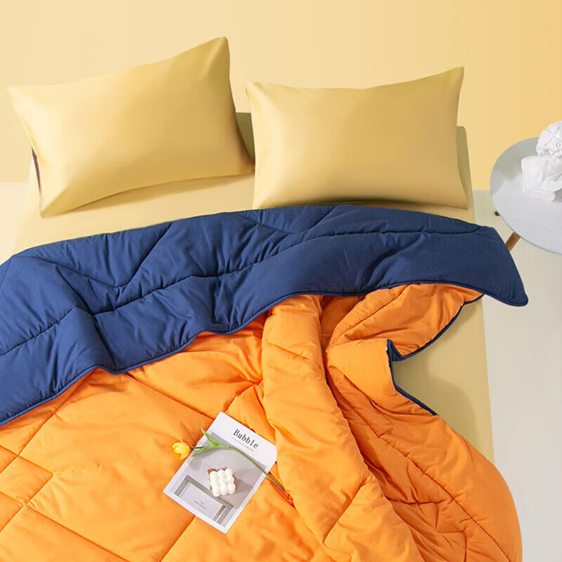 馨而乐（Bravo）富安娜出品学生宿舍纤维被子单人被芯四季被 约3斤 152*210cm 橙