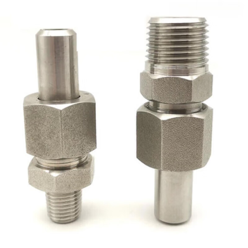 lomazoo变送器接头压力表接头螺纹直通焊接头1/2npt m20*1.