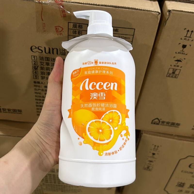 澳雪（accen）澳雪沐浴露牛奶潤膚止癢薄荷冰爽薰衣草香氛檸檬花香900g1800g 澳雪香氛檸檬沐浴露 900g