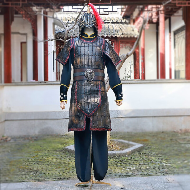 悠奈莎盔甲古装将军古代铠甲成人三国士兵服装景区舞台演出表演服靴子