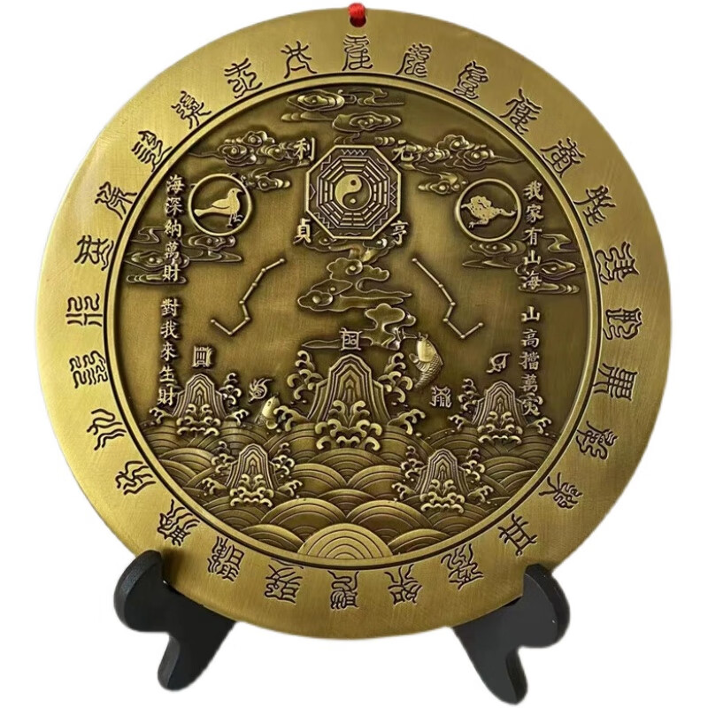 铭汇通双麒麟山海镇纯铜图摆件室内室外户外玄关路冲补角室外缺 12