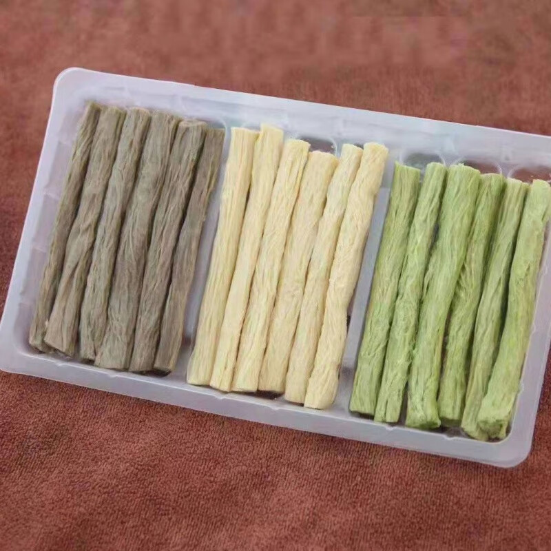 三色腐竹一袋 118克 黄豆青豆黑豆三色鲜腐竹豆腐皮火锅凉菜炒菜 2 袋