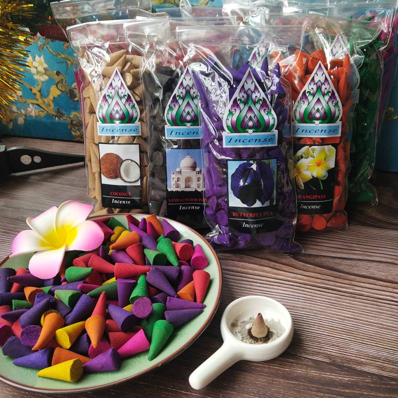 宝卡馨泰国香进口香薰塔香100克熏香持久浓郁清新室内清香家用香熏香料 兰花100克大红