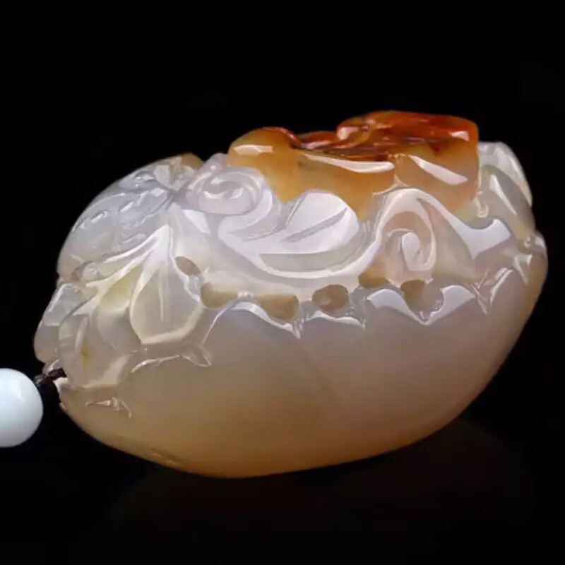 享耀玉石玛瑙玉髓手把件 巧雕玛貔貅神兽健身手把玩物手玩件保健养生