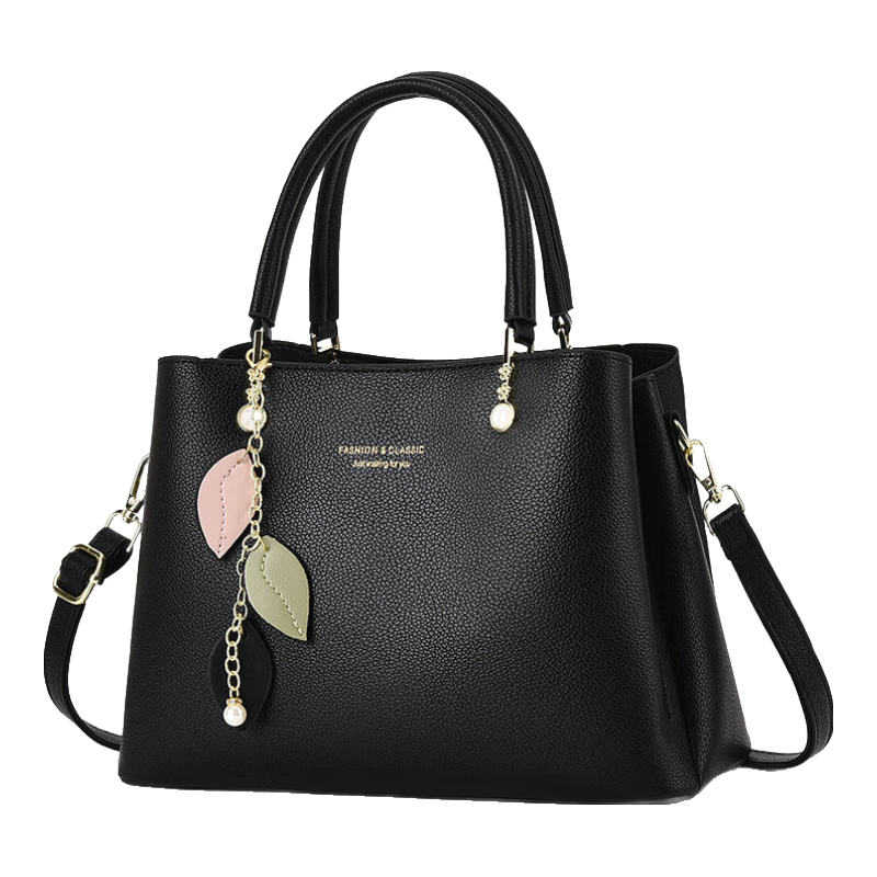 游子吟母亲节礼物送妈妈包包女包2025年新款中年女士手提包斜挎女包 黑色148元拍2件(合74元/件)