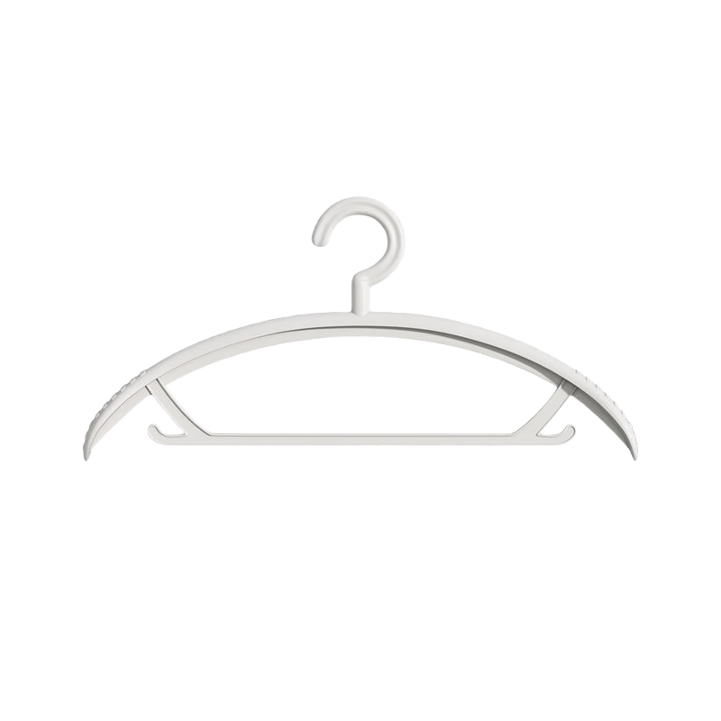 BEYYIT衣架宽肩家用挂衣服加粗加大防滑不起包防肩角宿舍晾衣无痕 奶油白【宽肩无痕防滑】 5只