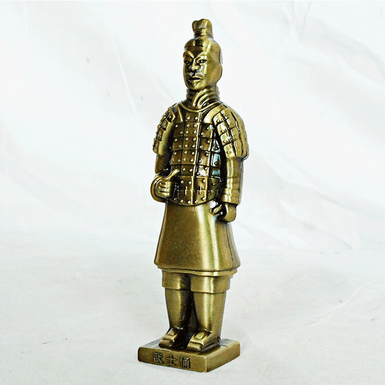西安秦始皇兵马俑模型金属摆件陕西文创旅游纪念品伴手礼特色礼物