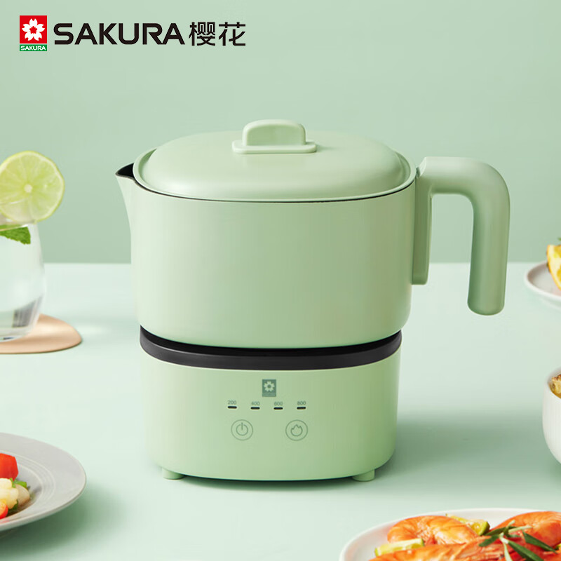 樱花(sakura)樱花(sakura)家用多功能 便携折叠 可收纳 不粘电煮锅 电
