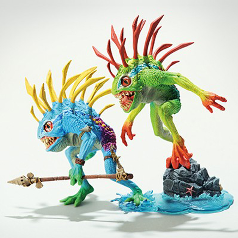 wow魔兽世界模型 dc4 代手办 蓝腮鱼人 鱼人怪 冲锋渔人公仔摆件