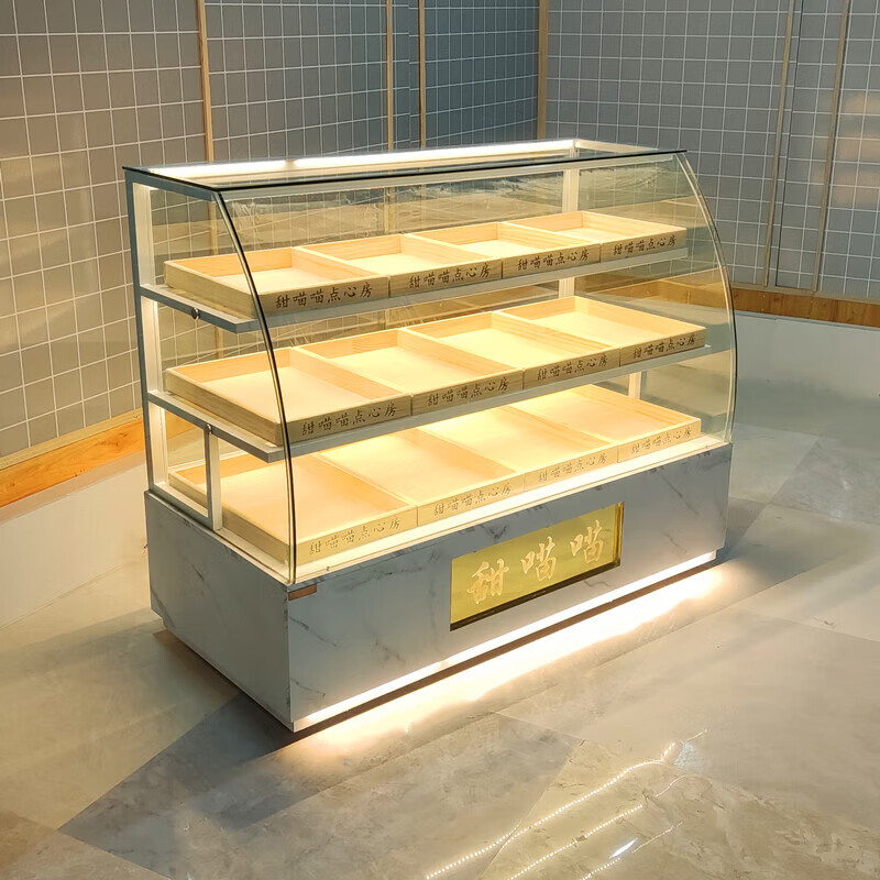 墨石林 墨石林家具店 糕点柜蛋糕展示柜桃酥柜烘焙展示架商 定制三层