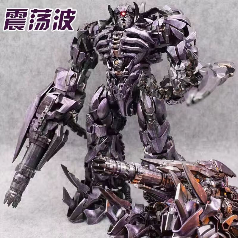 好沐音(haomuyin)震荡波黑曼巴变形机器人zs-01震荡波合金刚版儿童