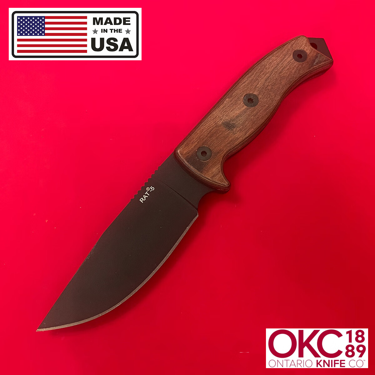 定制美国进口安大略ontario rat5 adventure露营丛林生存户外直刀