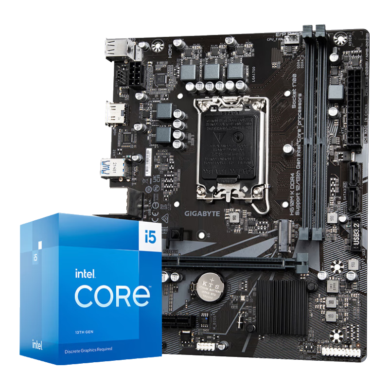 ΣGIGABYTECPUװH610M K DDR4+i5-13400 Uװʵ1475.1Ԫ