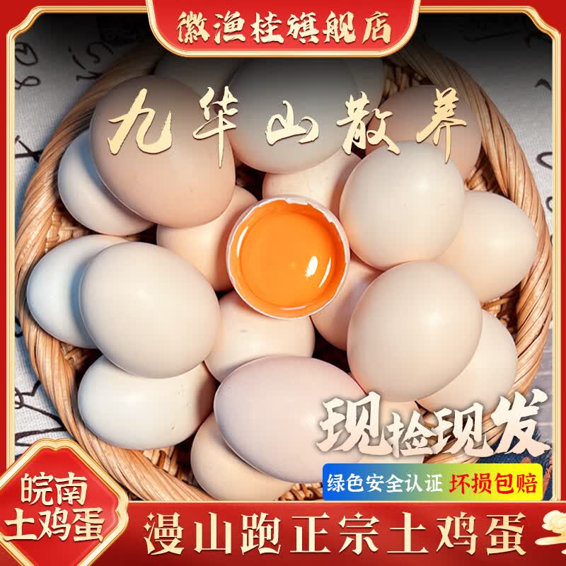 徽渔桂皖南士鸡蛋新鲜现捡现发初生蛋正宗高山九华山散养土鸡蛋草鸡蛋 高山散养土鸡蛋/10枚使用感如何?