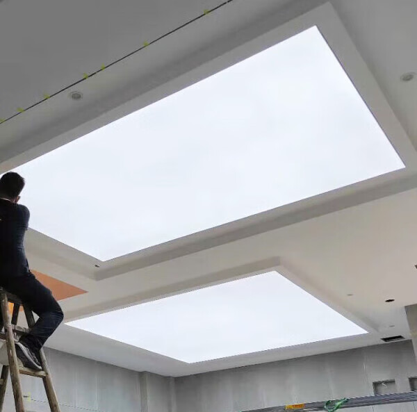 何健弓软膜天花吊顶白色透光膜灯光膜吊顶天花灯箱发光灯膜灯布 白膜