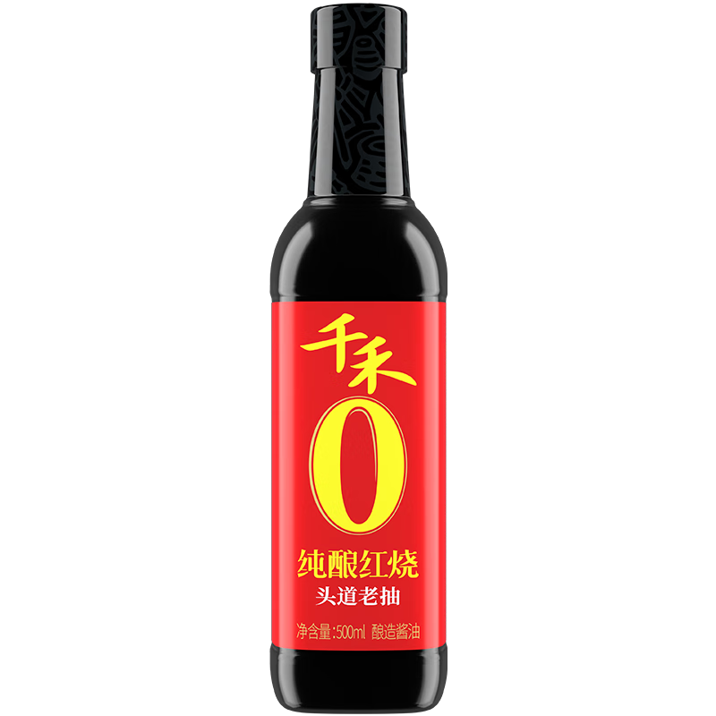 千禾 纯酿红烧 零添加酱油 500ml