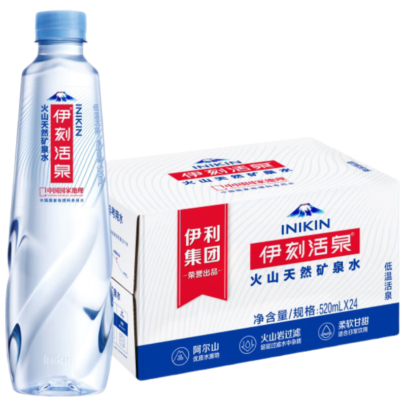 ���� ���̻�Ȫ ����ˮ ����������ˮ 520ml*24ƿ 14.91Ԫ