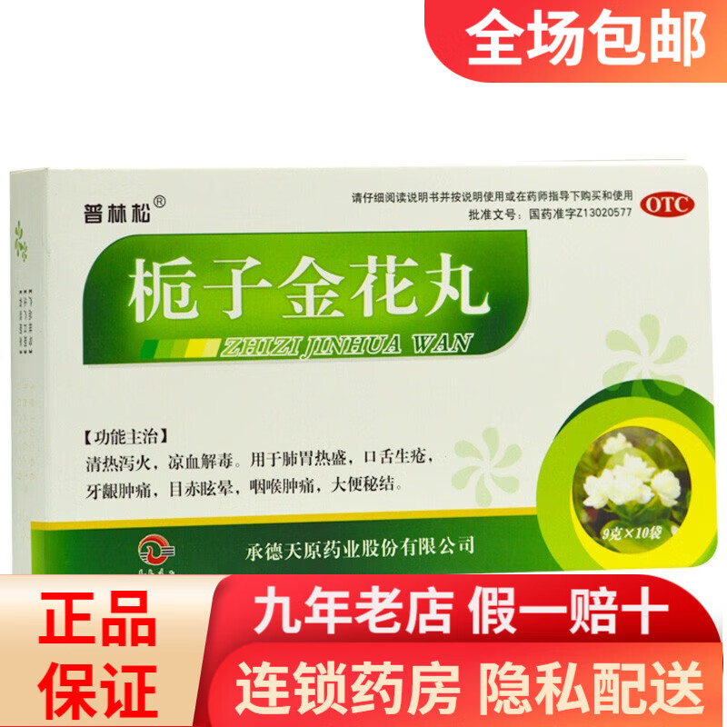 普林松 栀子金花丸 9g*10袋