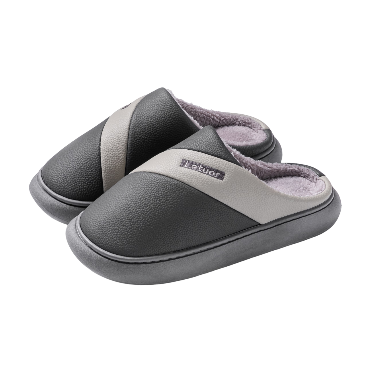 樂拖流光 秋冬季棉拖鞋居家室內防水厚底外穿情侶棉拖