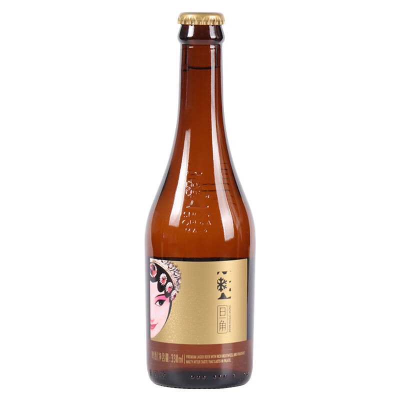 雪花(snow)沈阳产snow/雪花啤酒脸谱花旦女脸418ml瓶国产精酿女士啤酒