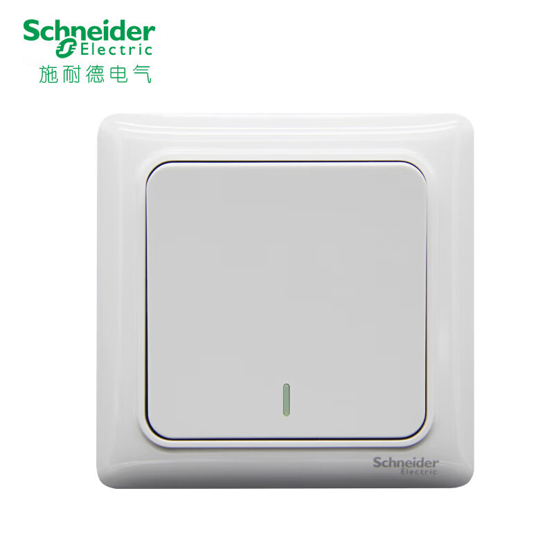 施耐德電氣施耐德（Schneider）施耐德適用開(kāi)關(guān)一開(kāi)單控墻壁電燈暗裝燈開(kāi)關(guān) 座開(kāi)關(guān)面板