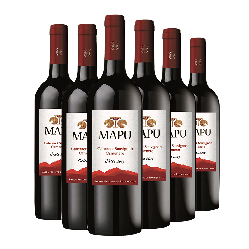 mapu赤霞珠佳美娜750ml*6