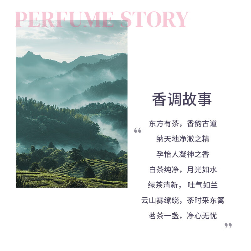 ADOPT’茶香系列云栖白茶香水30ml清冷绿茶法国小众木质花香调持久淡香 云栖白茶 30ml