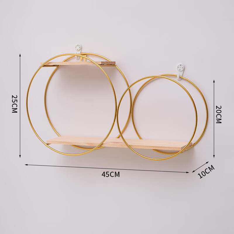 个个熊房间置物架is装饰品墙上墙面圆形壁挂房间卧室墙壁免打孔装饰t