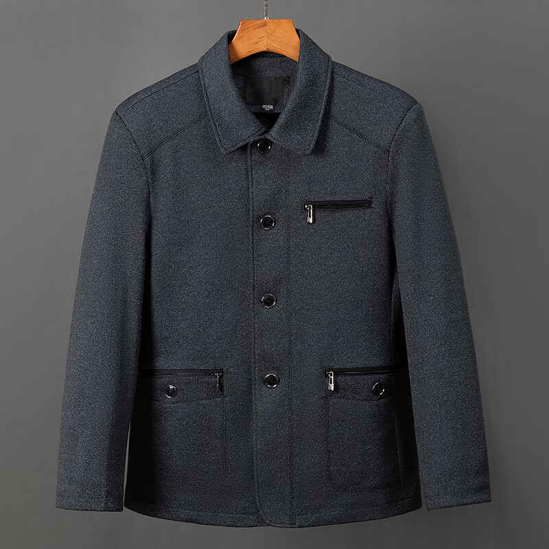 库衣场男士休闲外套秋冬35岁40岁中老年秋装夹克爸爸春秋季中年夹克