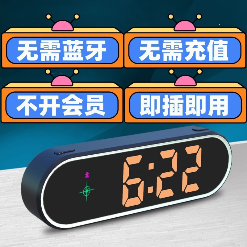 SMVP2024新款車載電子狗抬頭顯示測速雷達自動更新北斗HUD汽車預(yù)警儀 七彩燈 在線升級 固定測速 流動 即插即用-無需藍牙-無需掃碼