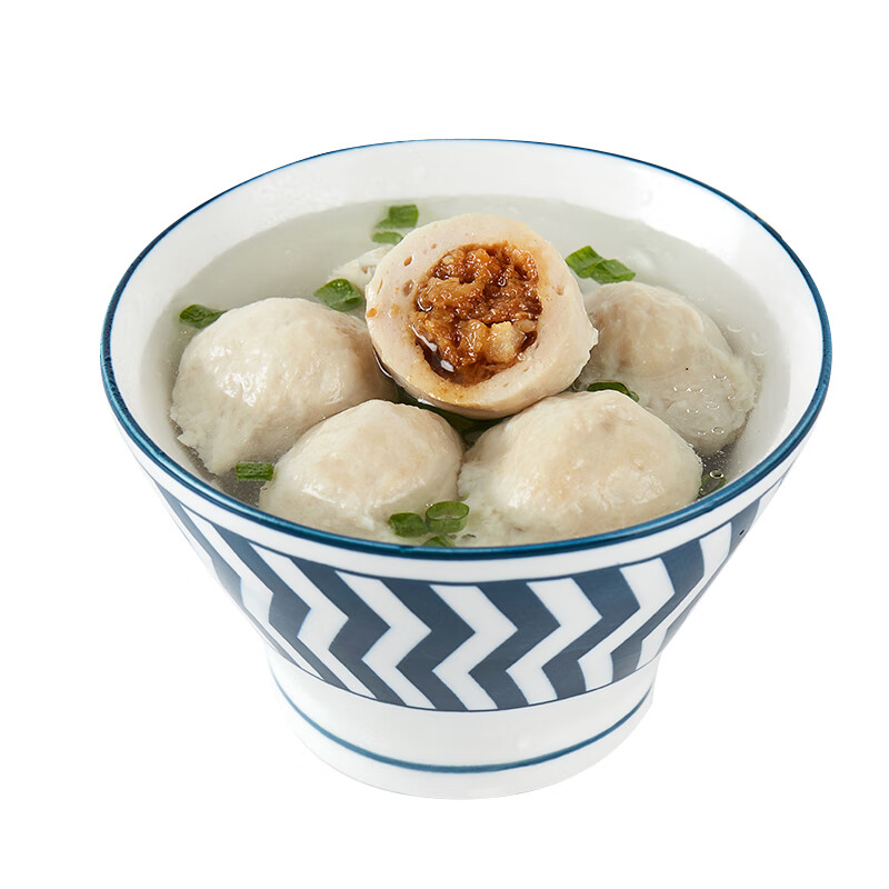 福州包心鱼丸500g手工大鱼丸火锅食材豆捞关东煮冷冻丸子 丸子 白色