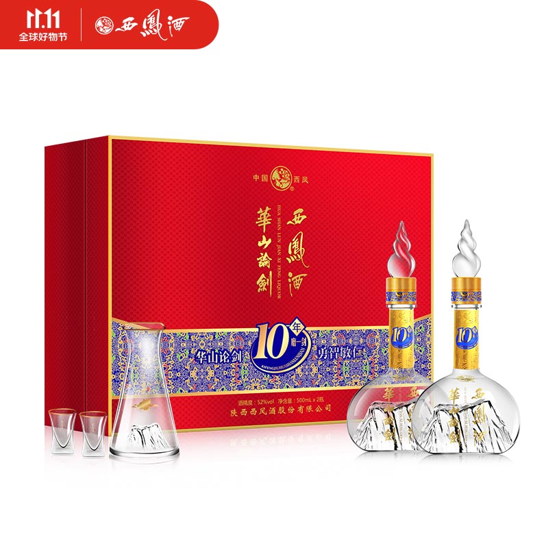 西凤酒 华山论剑10年礼盒 52度 500ml*2瓶 礼盒装 凤香型白酒使用感如何?