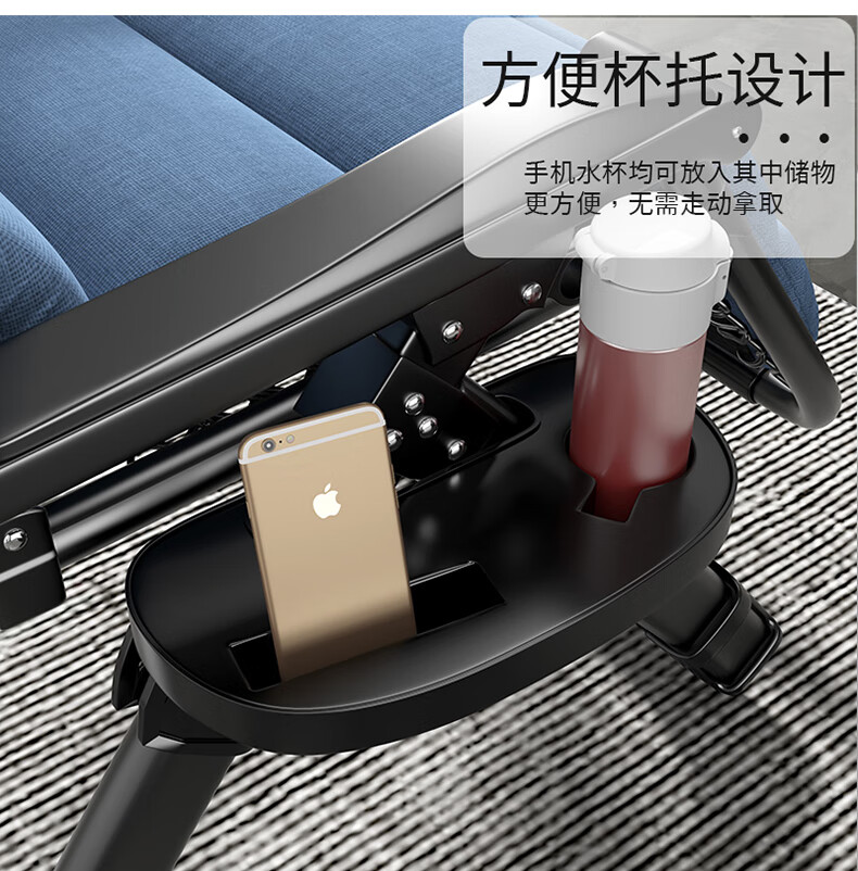 茨米克洛躺椅两用午睡便携式办公室家庭休闲专用可坐趟睡椅子冬夏舒适懒人 【合金扣】星图灰+珍珠垫咖+绷带 无规格