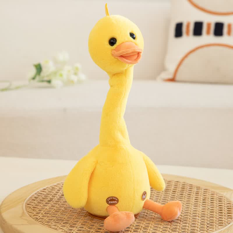 映棠复读鸭毛绒玩具学说话儿童玩偶婴儿宝宝会说话的鸭子公仔女孩男孩