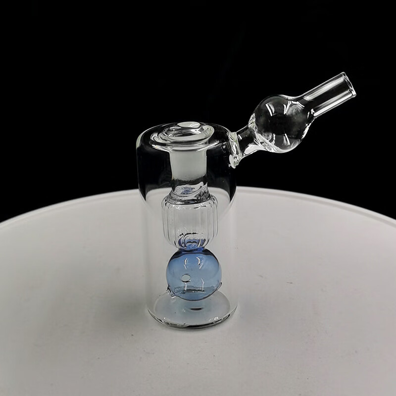 龙浩腾隐藏式玻璃水烟壶双重过滤玻璃水烟壶玻璃烟具 赠1锅1板 软管