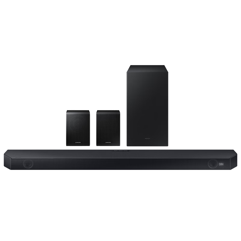 SAMSUNG 三星 HW-Q600C/XZ+SWA-9200S套装 5.1.2全景音效 无线蓝牙回音壁 Soundbar 条形音箱 家庭影院