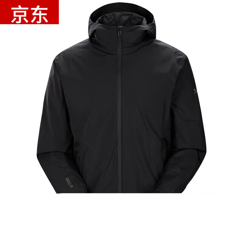 始祖鸟（ARC’TERYX）软壳衣裤男款休闲防风防泼水夹克连帽软壳外套都市休闲Solano Hoo Black黑色 S（60kg-70kg）尺码偏大