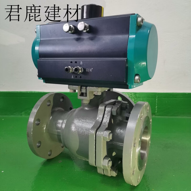 仁聚益气动三通换向阀dn100铸钢油蒸汽污水切换球阀l/t型分流阀q644