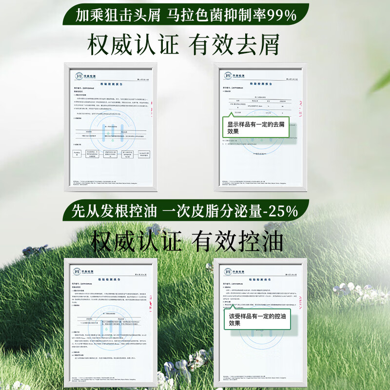 VHE蓬松控油去屑洗发水深层清洁柔韧发丝润养头皮温和洗发露柔顺滑 去屑洗发水+去屑洗发水中样