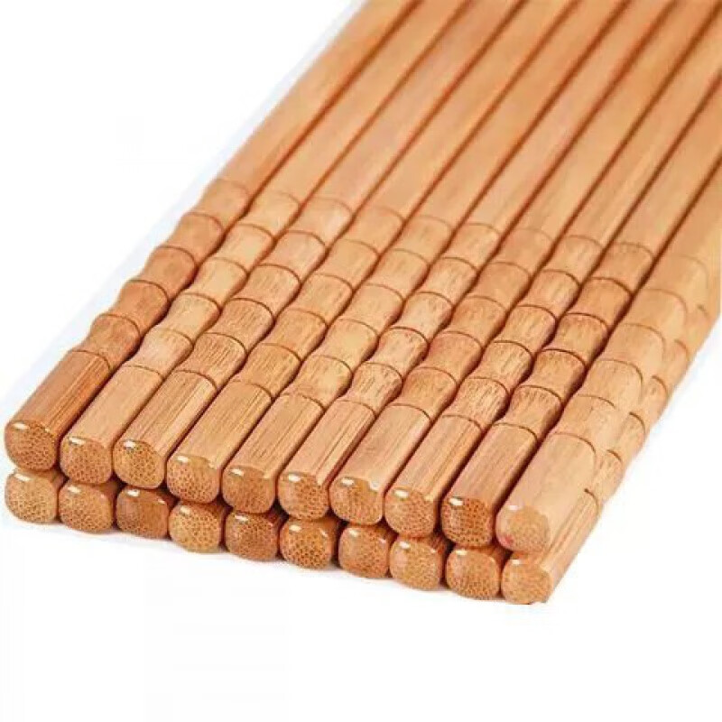 【精选】家用竹筷无漆无蜡竹筷子家用酒店饭店筷子餐具 花瓶筷子 10双