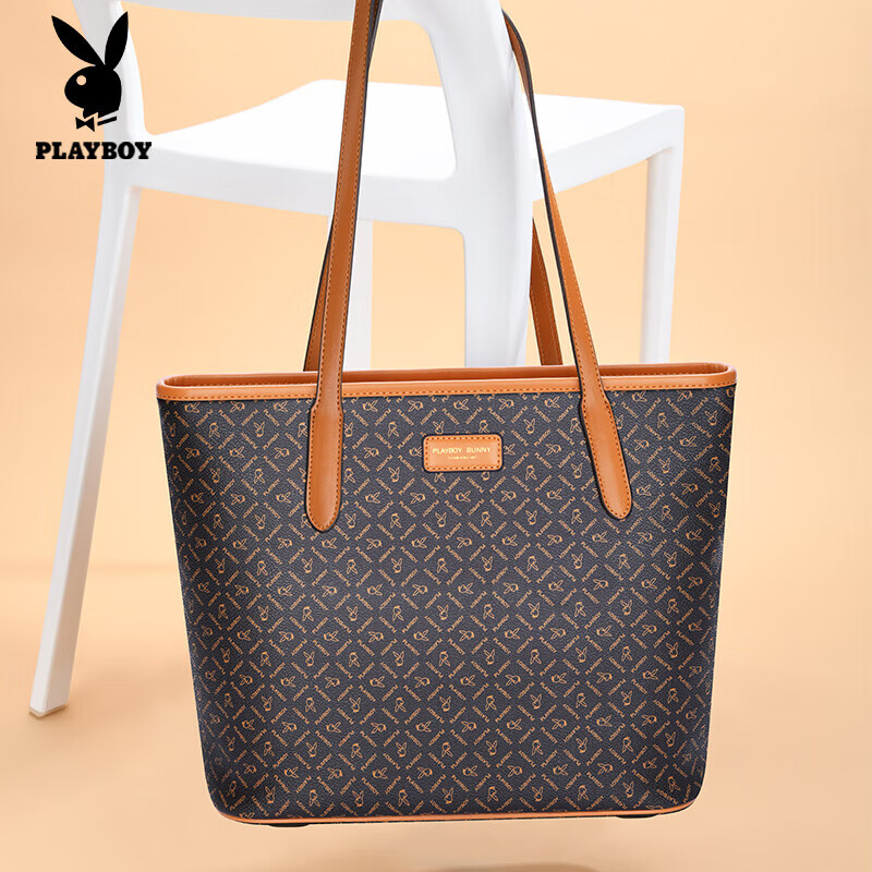 花花公子(playboy)女包托特包女手提包大容量包包女士单肩百搭通勤