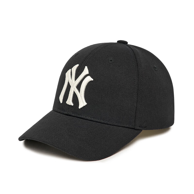 MLB男女童NY大标硬顶棒球帽遮阳运动透气7ACP1503N-50BKS-F4