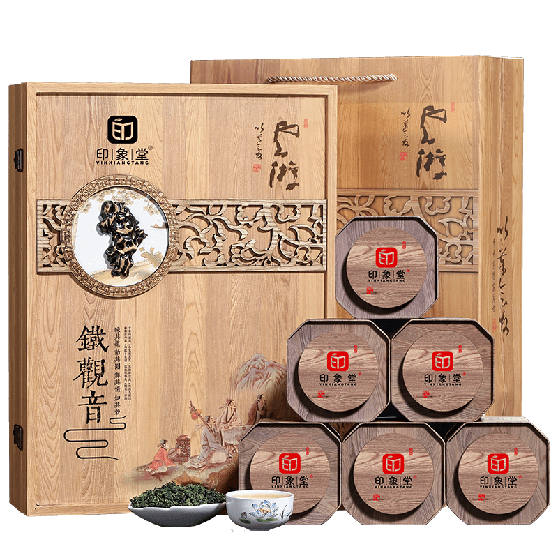 印象堂茶叶一级铁观音504g乌龙茶浓香礼盒装中秋节礼品送长辈 88元(需领券)