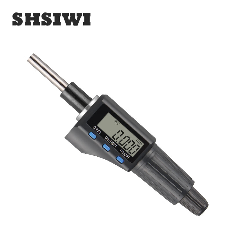 思為（SHSIWI）高精度數(shù)顯微分頭千分尺0-25帶刻線安裝螺母電子微分頭測微計 數(shù)顯微分頭