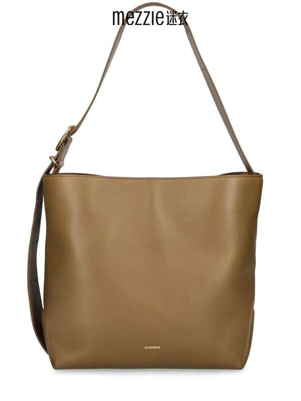 jil sander 奢侈品潮牌 女士 folded中号皮革托特包 honey blonde 01
