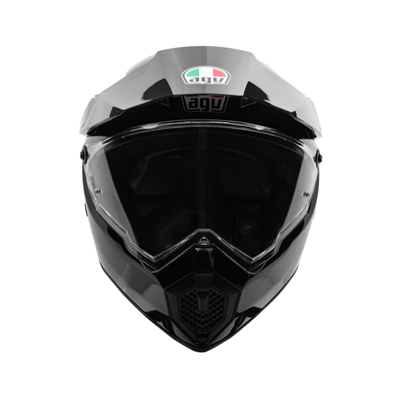 AGV AX9越野摩托車頭盔長途拉力盔碳纖維全盔機(jī)車四季3C GLOSSY CARBON（亮黑碳纖維） XXL( 適合59-60頭圍)