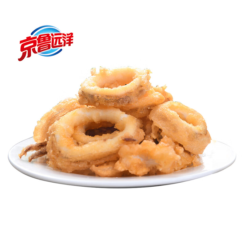京鲁远洋 油炸小食 儿童零食 商超同款 餐饮同款供应商 日式风味-唐扬鱿鱼圈1kg