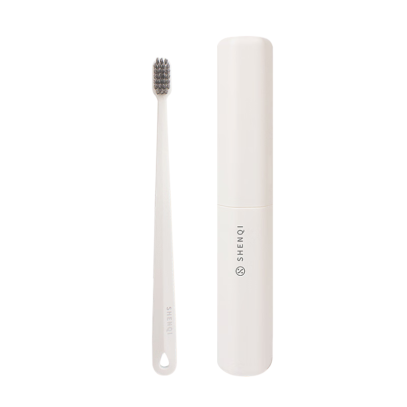 神奇牙刷 成人软毛便携收纳套装牙刷（白色）