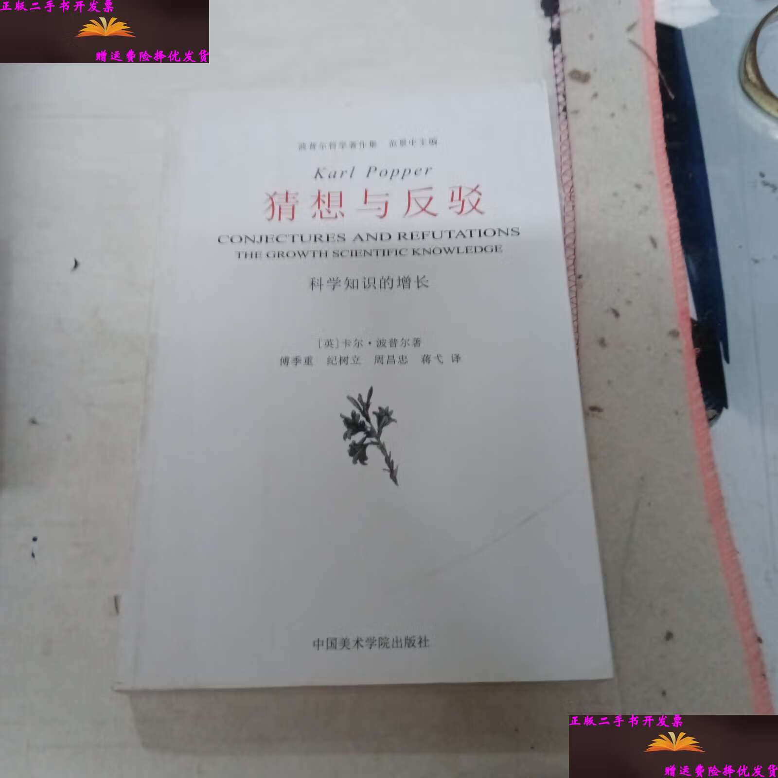 【二手9成新】猜想与反驳:科学知识的增长 /卡尔·波普尔 中国美术