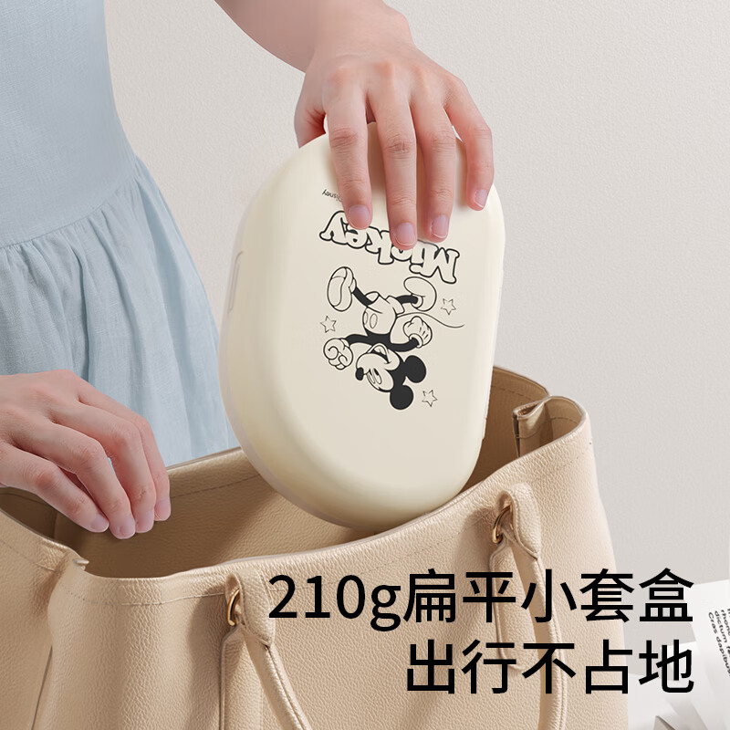 迪士尼(Disney)奶瓶清洗器套装硅胶奶瓶刷婴儿专用外出旅行便携收纳 6件套(可清洗+沥水+收纳)